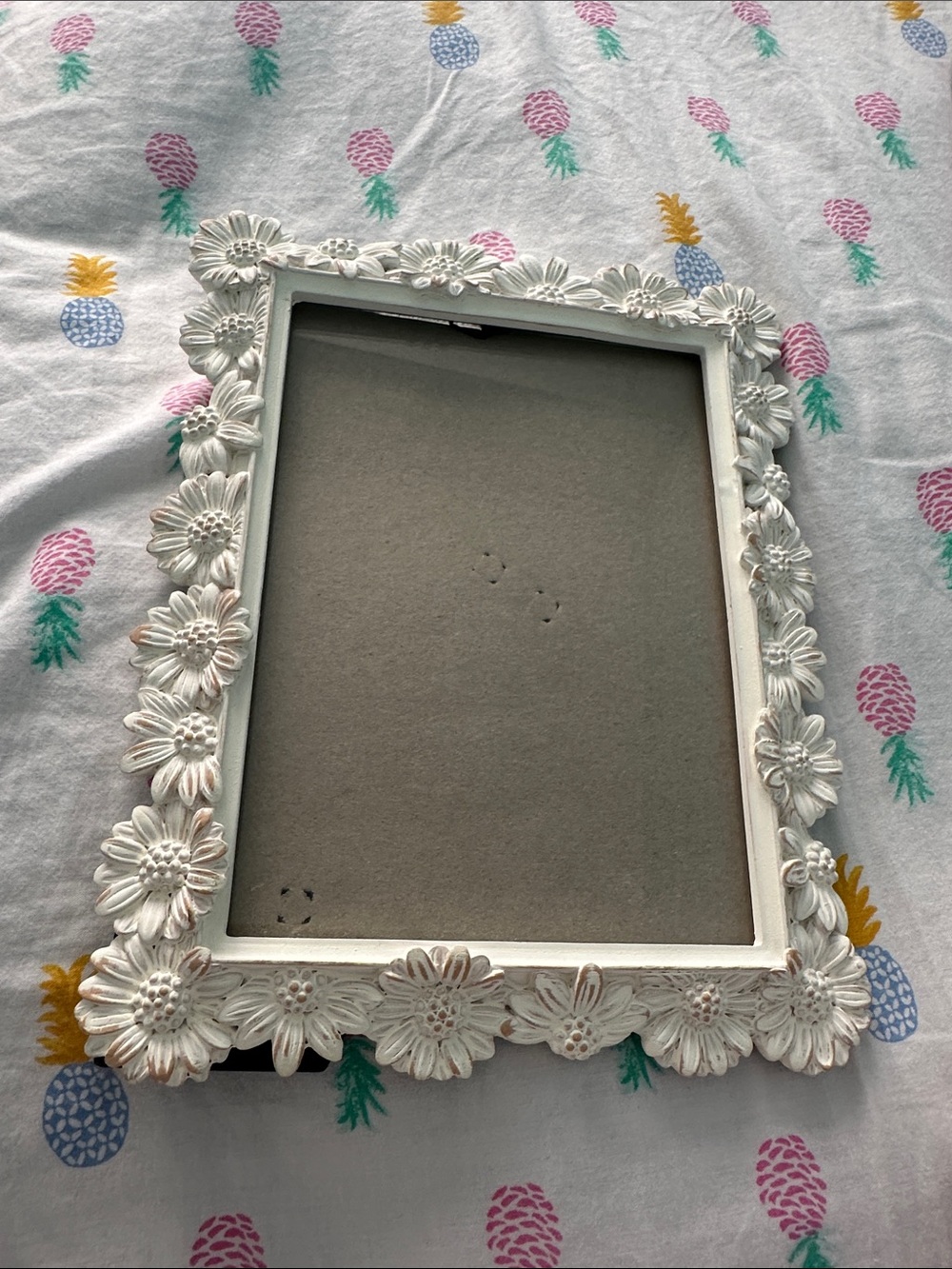 White Floral Decorative Picture Frame - Home Accents